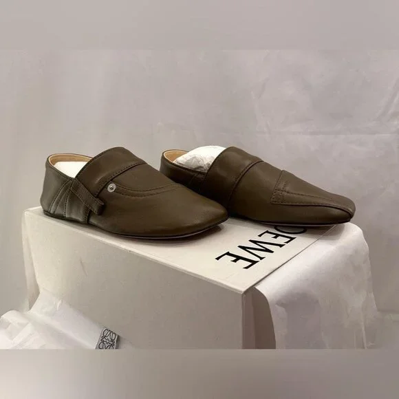 24SS new/LOEWE 起毛スエードローファー Loafer Khaki 24SS new/LOEWE 起毛スエードローファー Loafer Khaki